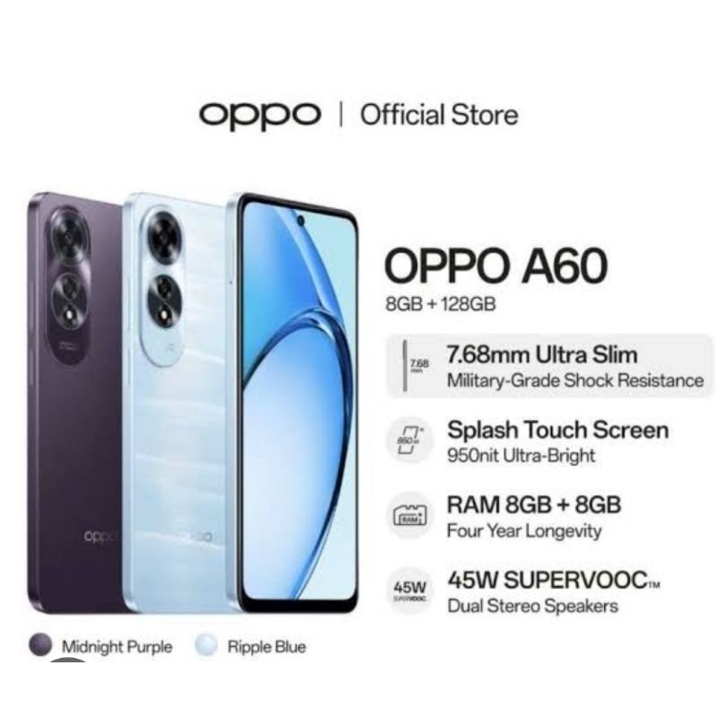 OPPO A60 RAM 8/256