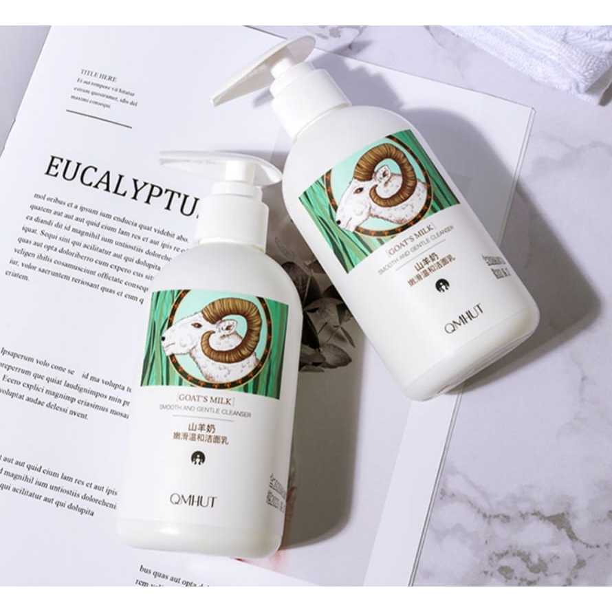 QMHUT Goat's Milk SABUN PEMBERSIH WAJAH SUSU KAMBING ASAM AMINO PEMBERSIH WAJAH BSA PENGONTROL MINYA