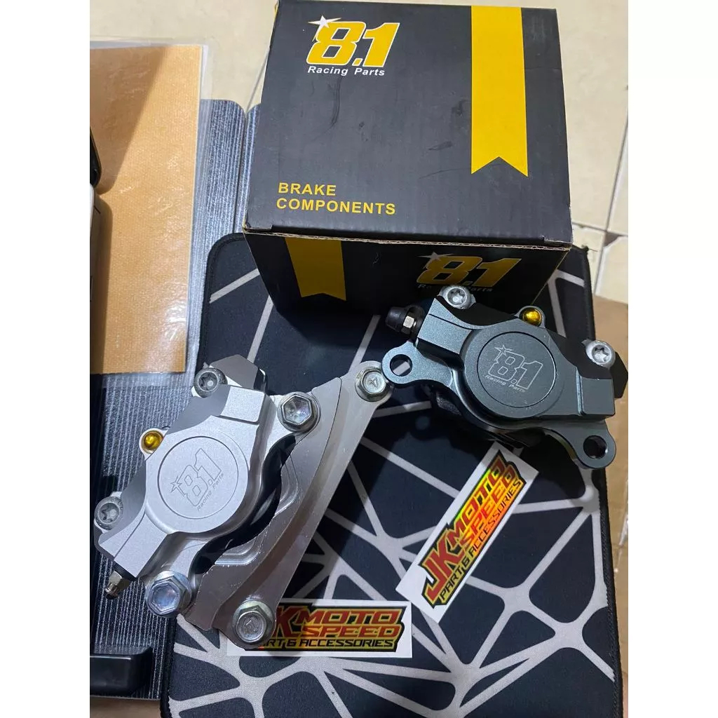 KALIPER CAKRAM BELAKANG + BREKET NMAX DIS STANDAR PIRINGAN DISK 81 8.1 LASER FORMULA RACING PARTS PR