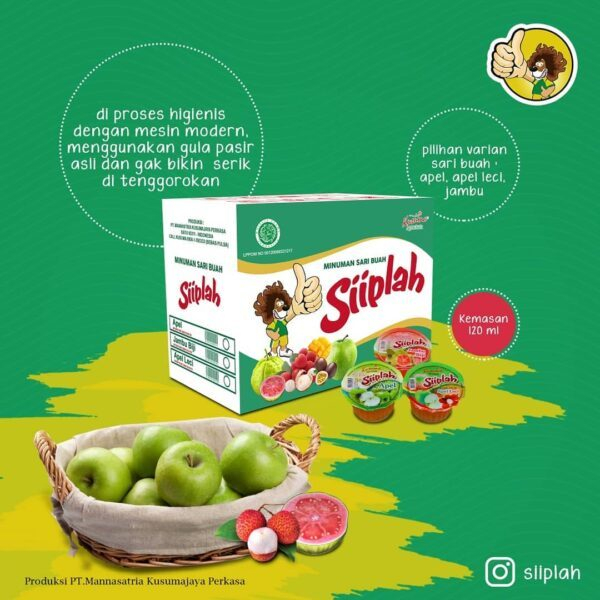 

SIIPLAH Minuman Rasa Buah Kemasan Cup 120 ml @32 cups