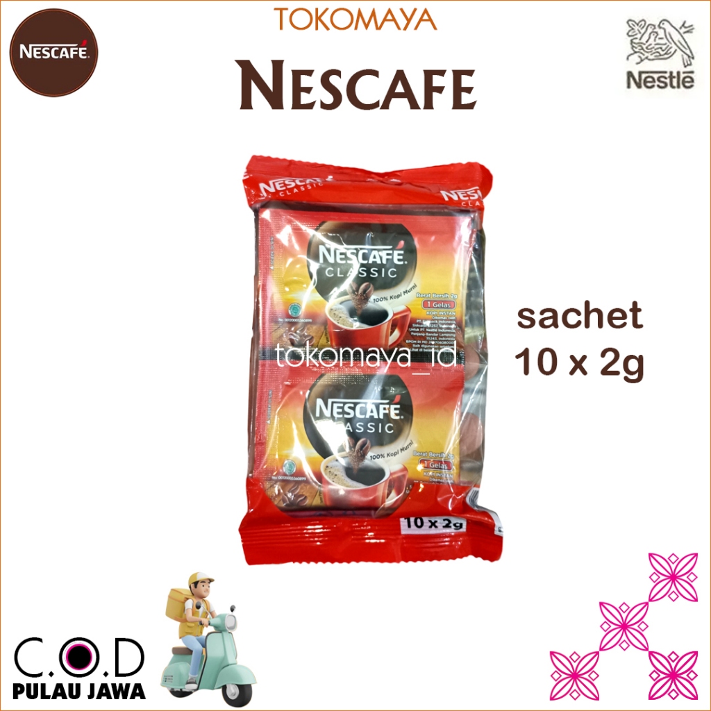 

Nescafe Classic Sachet 10 x 2 gr | Kopi Nescafe Classic Sachet