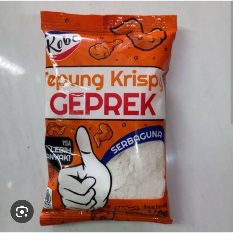 

KOBE tepung Krispy Geprek 100/110Gr renteng