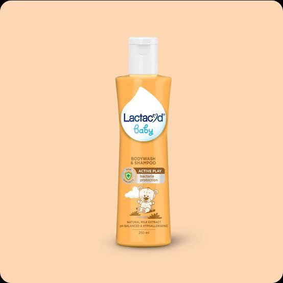 Lactacyd Baby Active Play 250ml / Lactacyd Baby Wash and Shampoo / Sabun Lactacyd Oren / Sabun Bayi