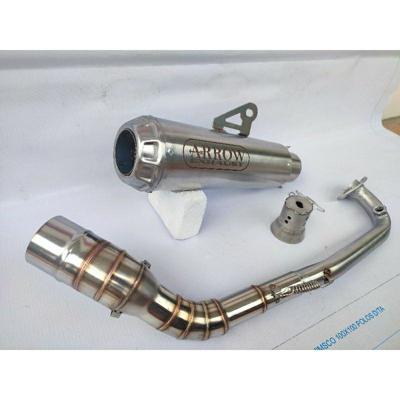 KNALPOT RACING ARROW ( free peredam suara ) PNP aerox , N-Max , Beat , PCX. lexi , Vario 125/150 , V