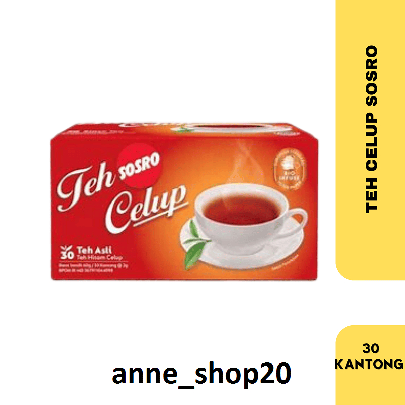 

Teh Celup Sosro Isi 30 Bags