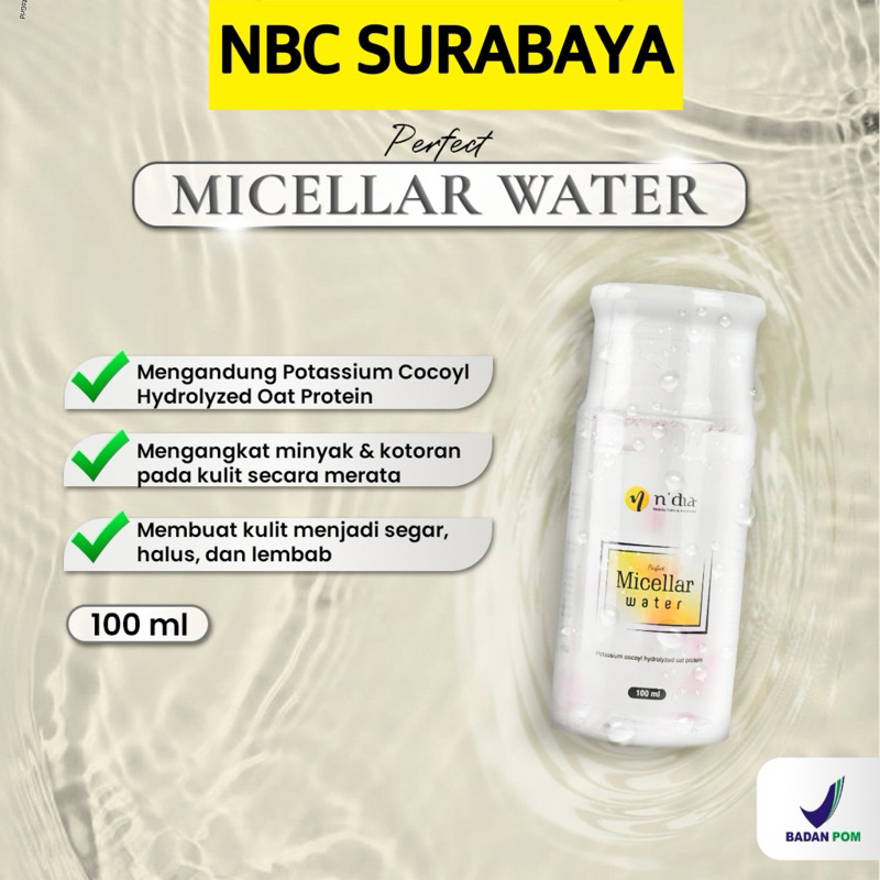 NBC miceller water / pembersih NBC / NBC skincare / Ndia Beauty care
