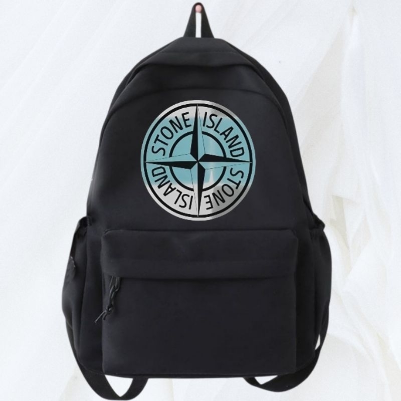 Tas Ransel Backpack Stone Island Distro Outdoor Kanvas Cordura D300 Premium / Tas Sekolah Keren Sabl