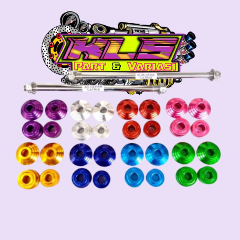 As roda depan dan belakang Suzuki Satria Set boshing depan belakang