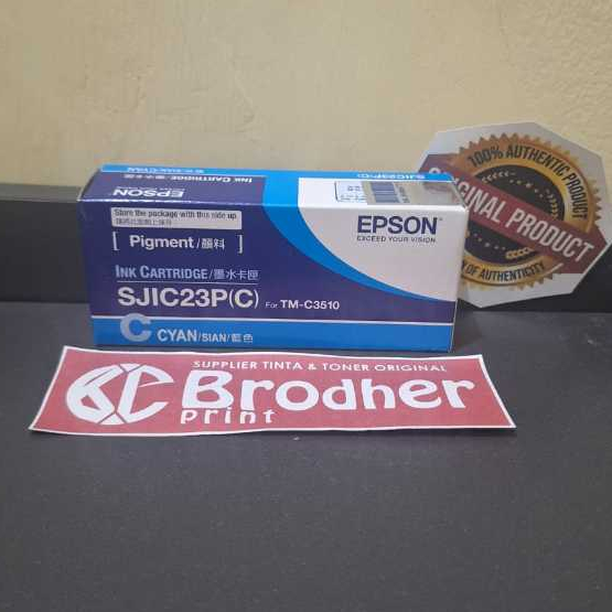 tinta epson sjic23p b,m,c,y original resmi