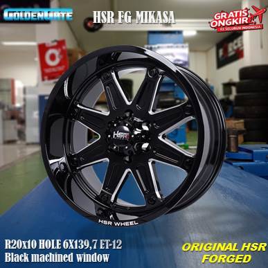 velg mobil r20 celong pcd 6x139,7 lebar 10 hsr fg mikasa bisa untuk pajero, fortuner, hilux dll