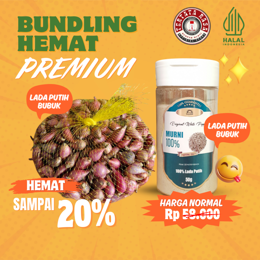 

BAWANG MERAH BREBES BUNDLING LADA PUTIH BUBUK