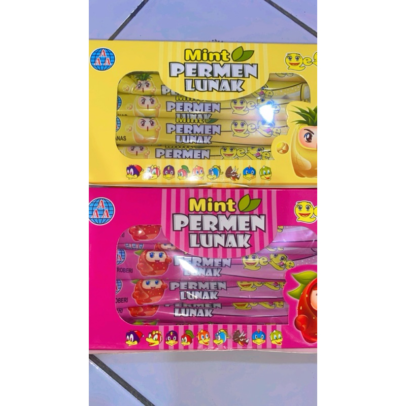 

AAA COMPOUND BOX COKELAT SUSU,MINT PERMEN LUNAK ANEKA RASA BUAH ISI 30 pcs