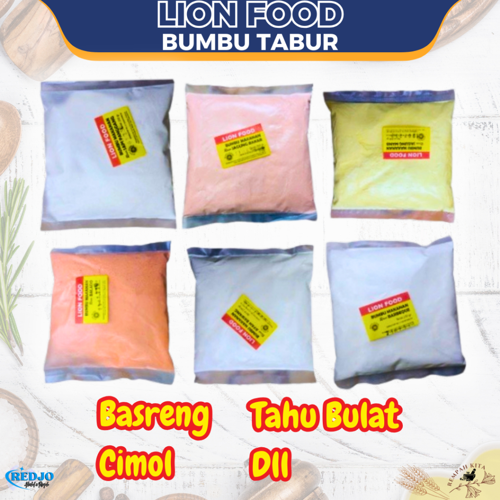 

Bumbu Makanan Jajanan Tabur Cimol Basreng Tahu Bulat Tabur 250gram Lion Food