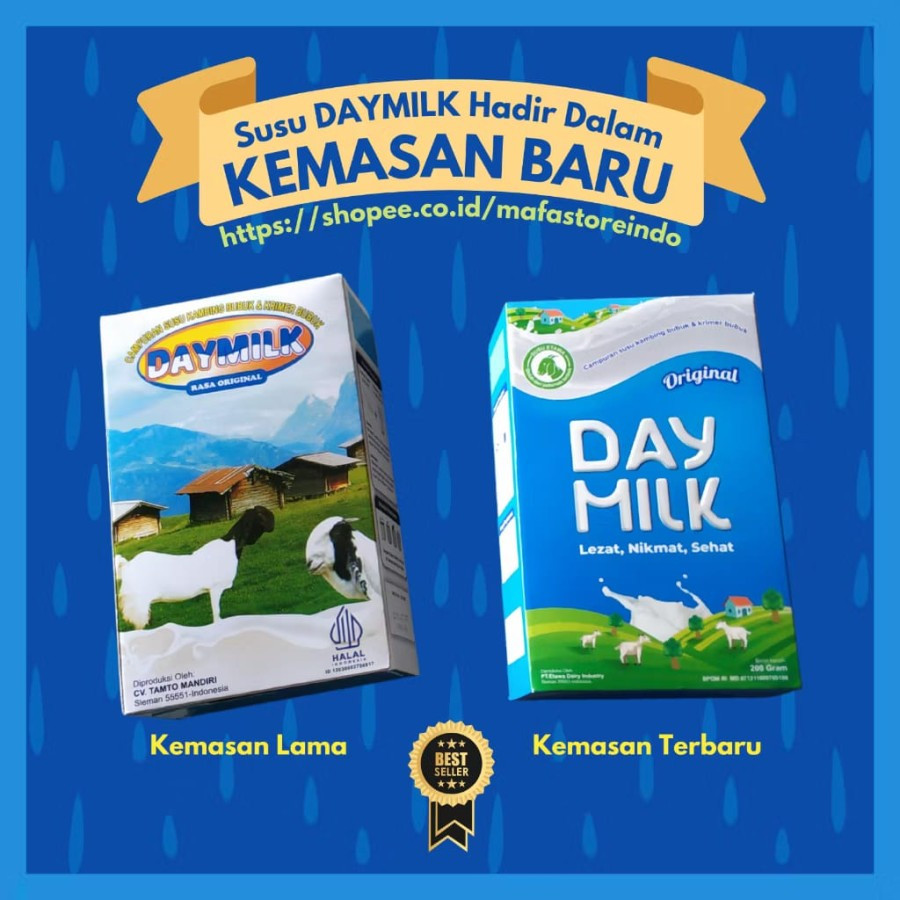 

DAYMILK RASA ORIGINAL CAMPURAN SUSU KAMBING BUBUK DAN KRIMER BUBUK SUSU KAMBING ETAWA UNTUK ASMA, BRONCHITIS, TULANG KEROPOS, KECERDASAAN ANAK
