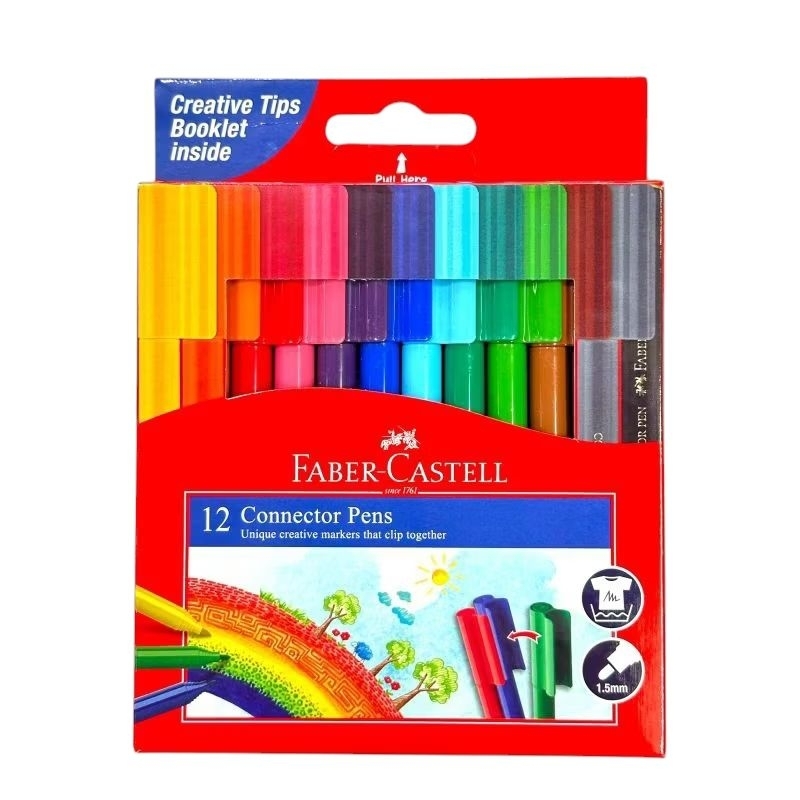 

Connector Pen 12 Warna Faber Castell / Spidol Mewarnai / Spidol Warna Faber Castell