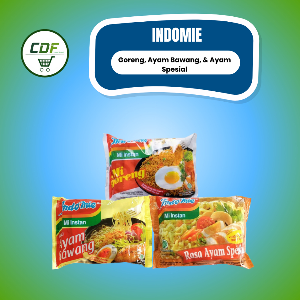 

INDOMIE Goreng/ Ayam Bawang/ Ayam Spesial / Mie Instant