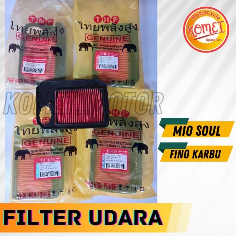 [KOMET] FILTER UDARA SARINGAN UDARA MIO SOUL KARBU FINO KARBU [ORIGINAL THAILAND]