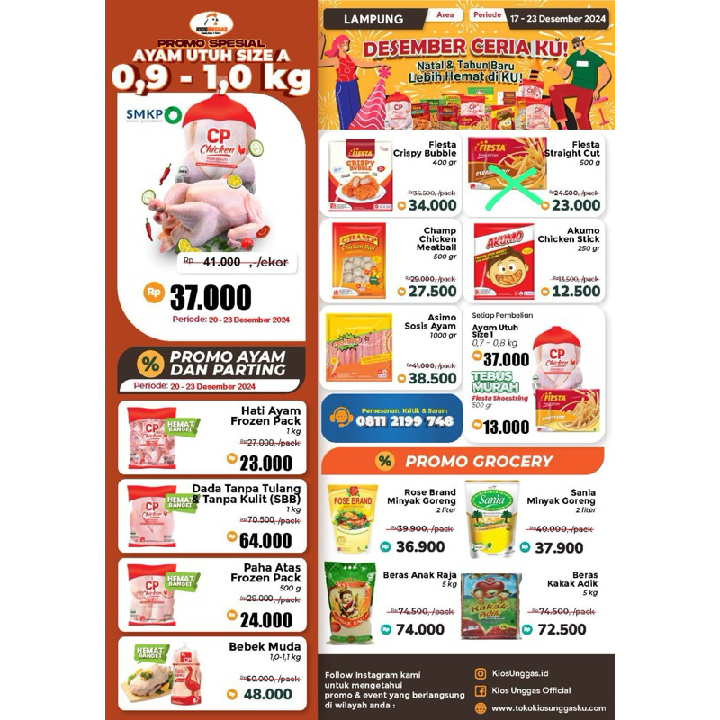 

promo ayam dan bebek muda