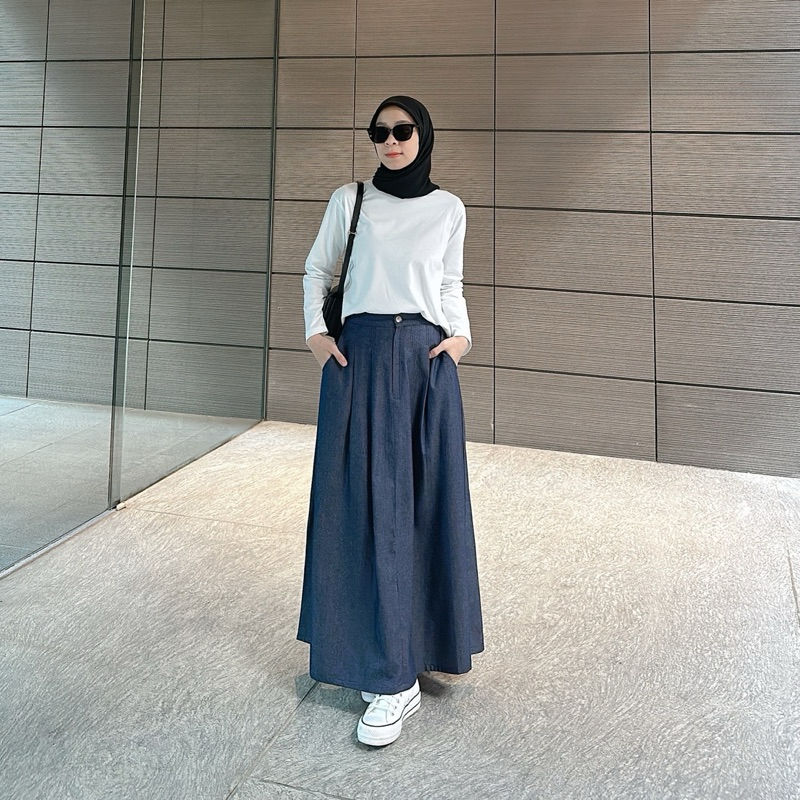 YNI COTTONTREND - VIXY SKIRT Rok Cotton Denim Wanita