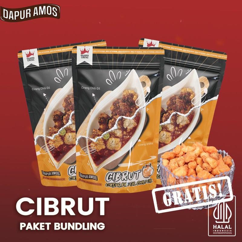 

[PAKET BUNDLING 3] 3 CIBRUT free Lumpia 60gr - DapurAmos