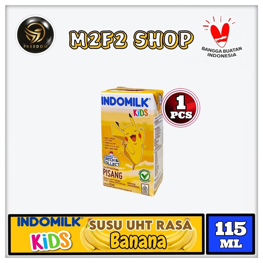 

Susu Indomilk Kids Kotak UHT Rasa Pisang | Banana - 115 ml (Kemasan Satuan)