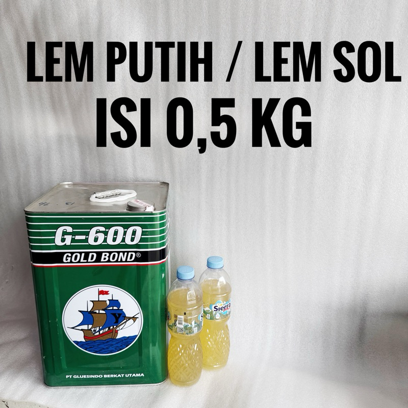

HJK Lem Putih g600 botolan isi 0.5 KG / lem sol sepatu / lem sol karet / lem putih / lem putih g600