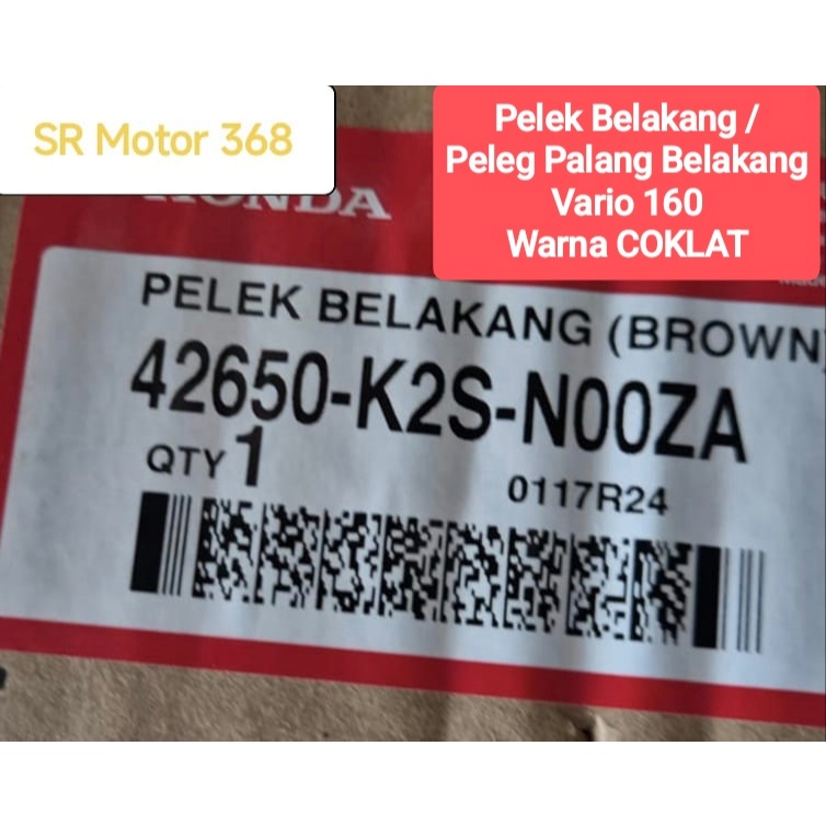 Pelek Belakang Vario160/#Velg K2SN00ZA/# Velg Belakang Vario160/#42650K2SN00ZA/#Resmi AHM/#Astra Mot