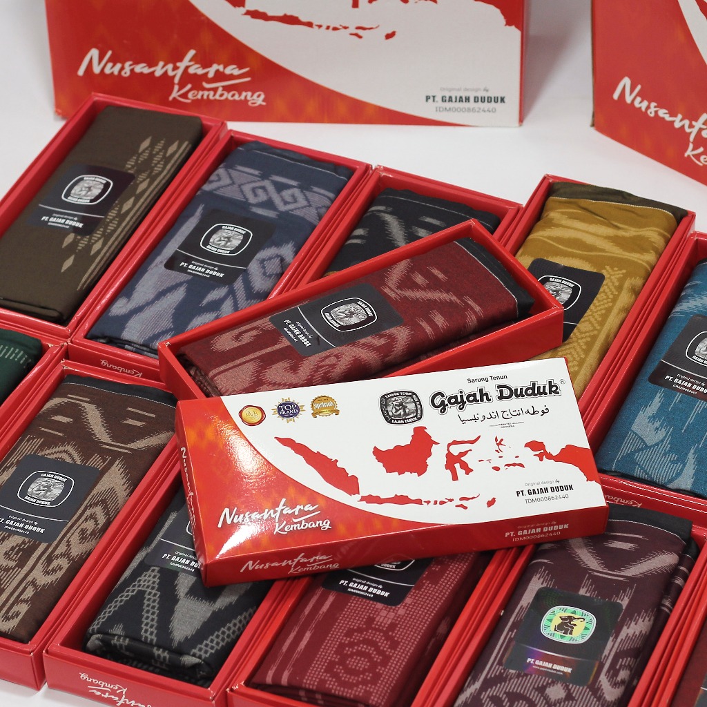 Sarung Nusantara KEMBANG GAJAH DUDUK Kain Tenun Dewasa motif Bali warna GROSIR ORIGINAL berkualitas 