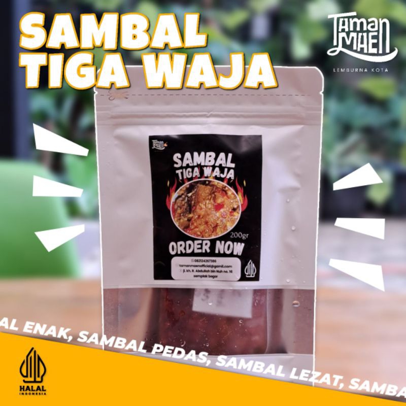 

Sambal Korek Tiga Waja by Taman Maen - 200g
