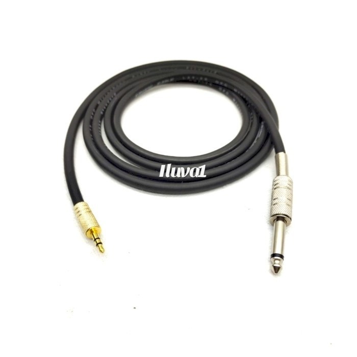 kabel canare 1 meter - 10 meter jack 3.5 stereo to 6.5 akai mono