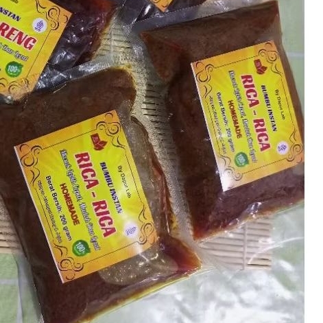 

Bumbu Rica-Rica instan 200 gram lebih kaya rempah dan kentall