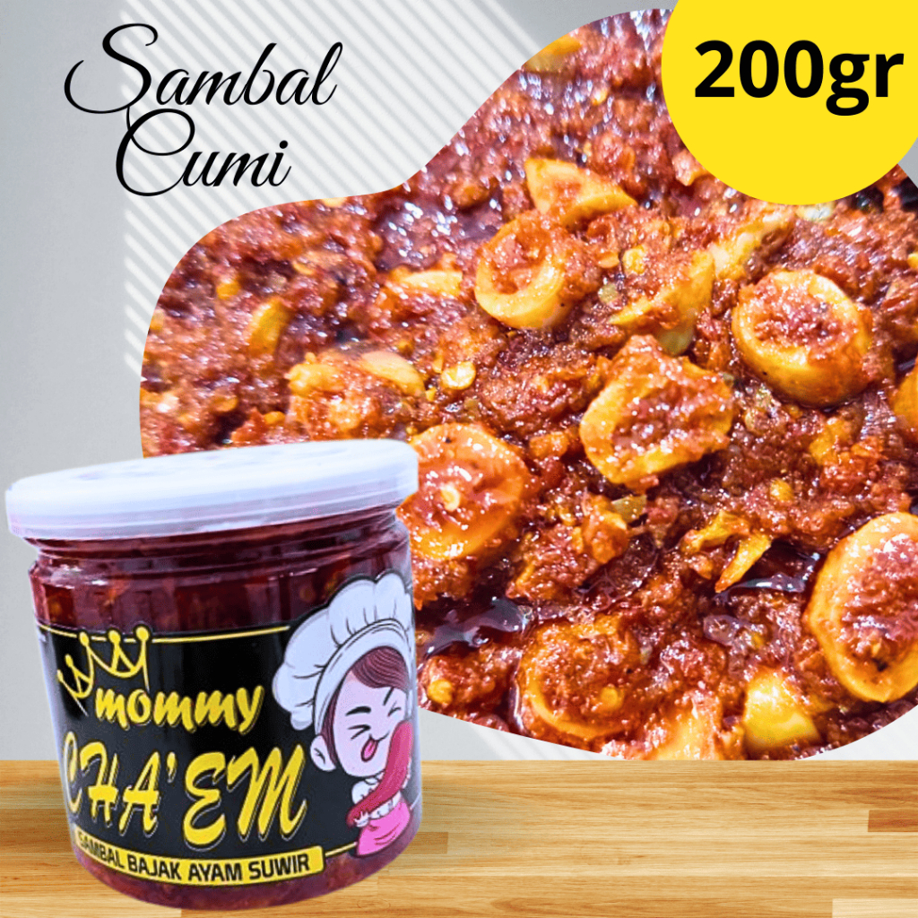 

SAMBAL CUMI ASIN / 130 gr / 200 gr / SAMBEL MOMMY CHA'EM