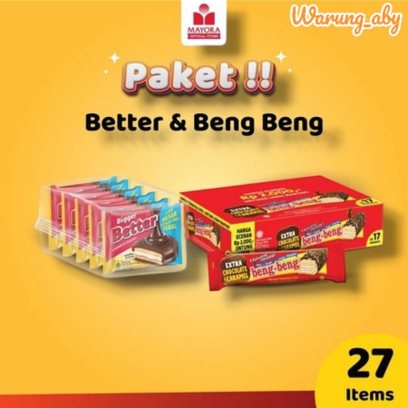 

Paket Biskuit Better & Wafer Beng Beng | Wafer | Sandwich | Biskuit Cokelat