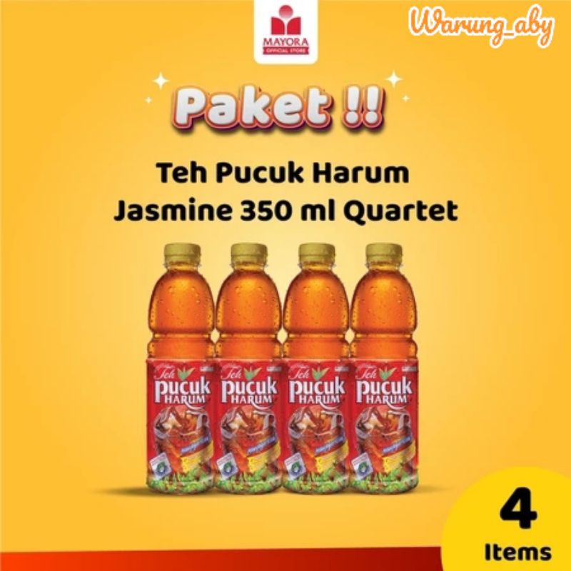 

Paket Isi 4 Teh Pucuk Harum Jasmine 350ml | Minuman Teh | Minuman Teh Botol | Teh Pucuk