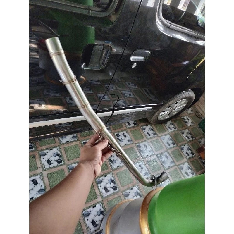 leher knalpot all motor bebek netral samping inlet 38 mm.