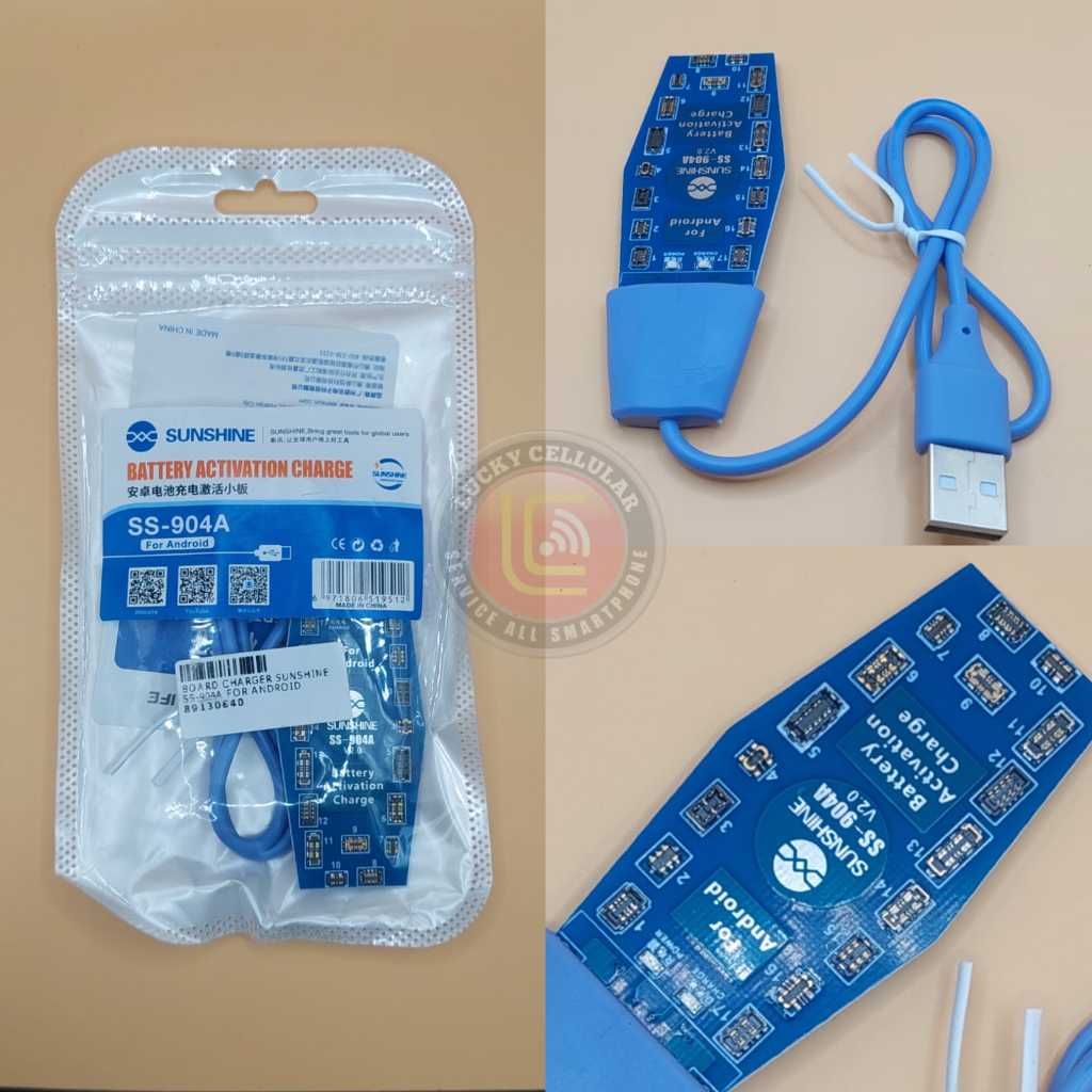 Sunshine Baterai Activation Charger Android SS-904A / Alat Tembak Baterai