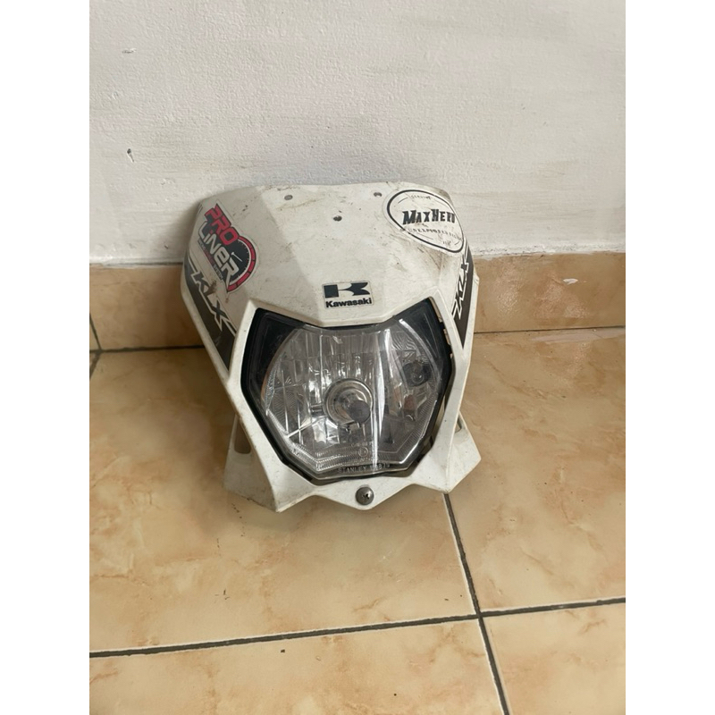 head lamp trail  klx kawasaki / lampu depan orginal klx  motor trail crf