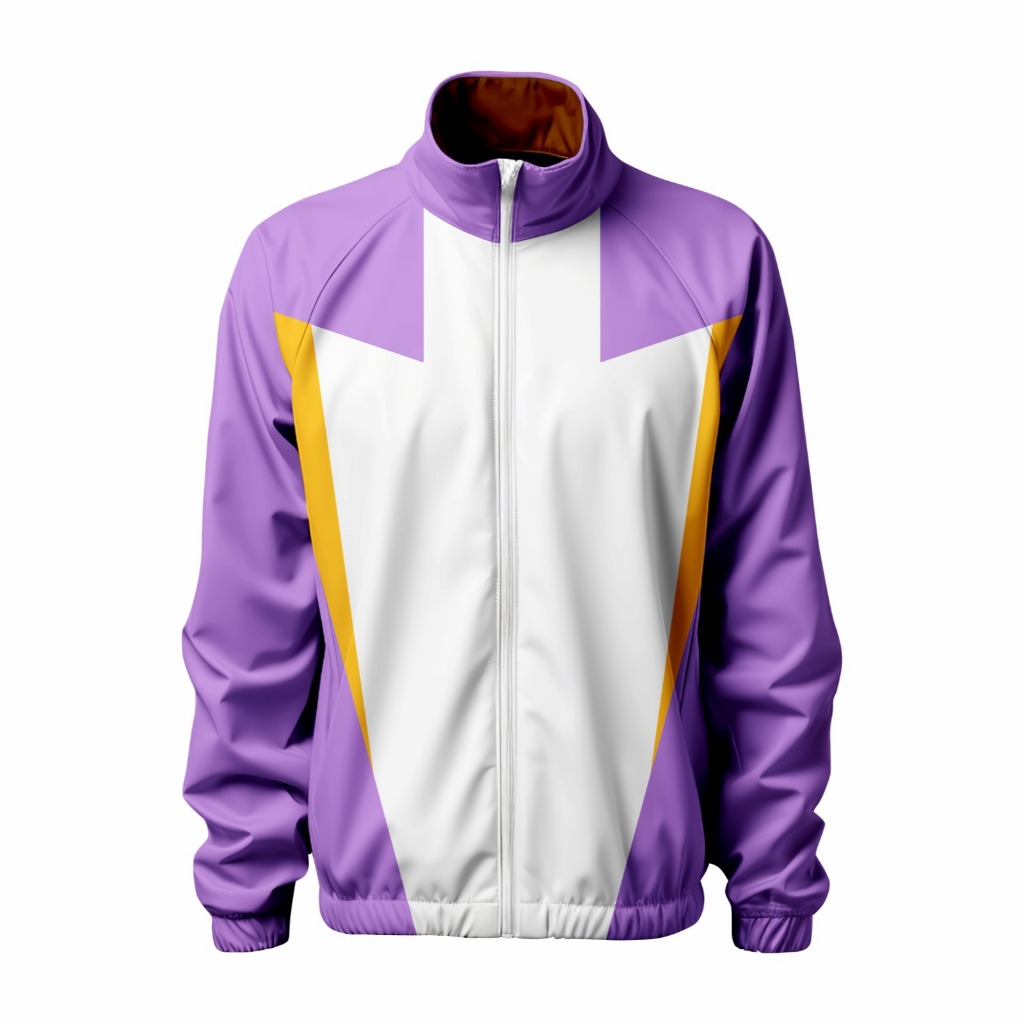 Jaket Vintage Retro Premium Waterproof Unisex Ungu