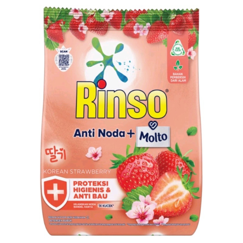 Rinso Molto Korean Strawberry Powder / Rinso Molto Deterjen