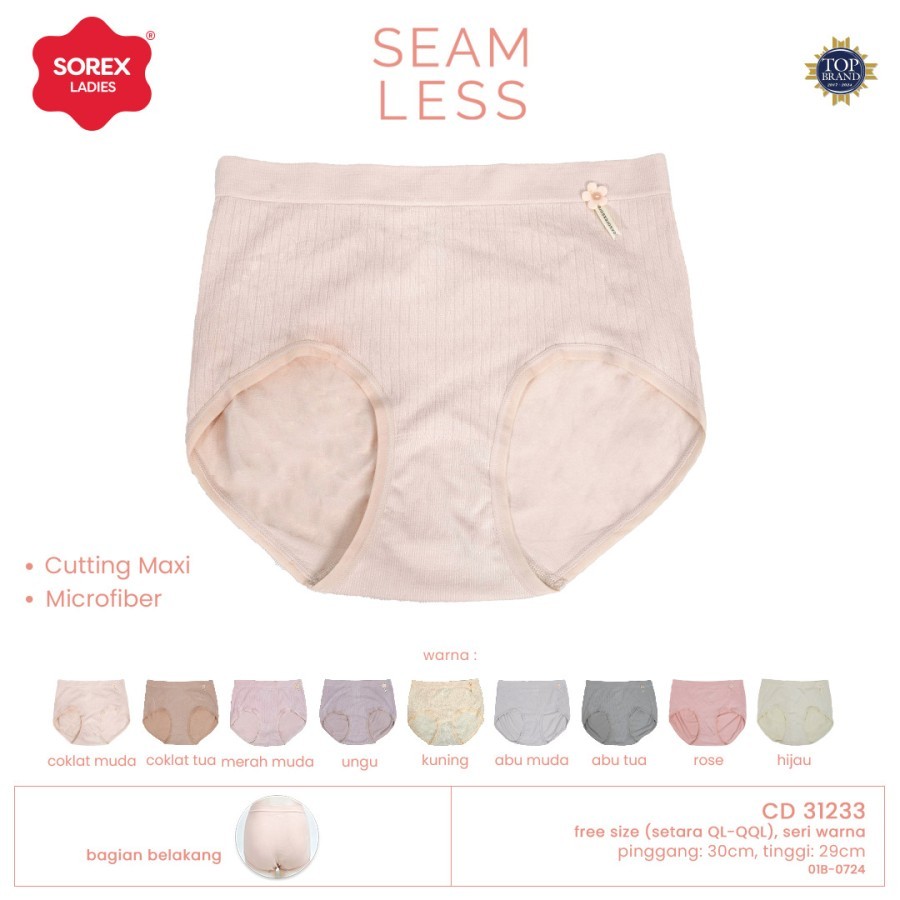 Sorex Cd Fashion Wanita Maxi Seamless Jumbo (Setara Size QL-QQL) CD 31233 31252