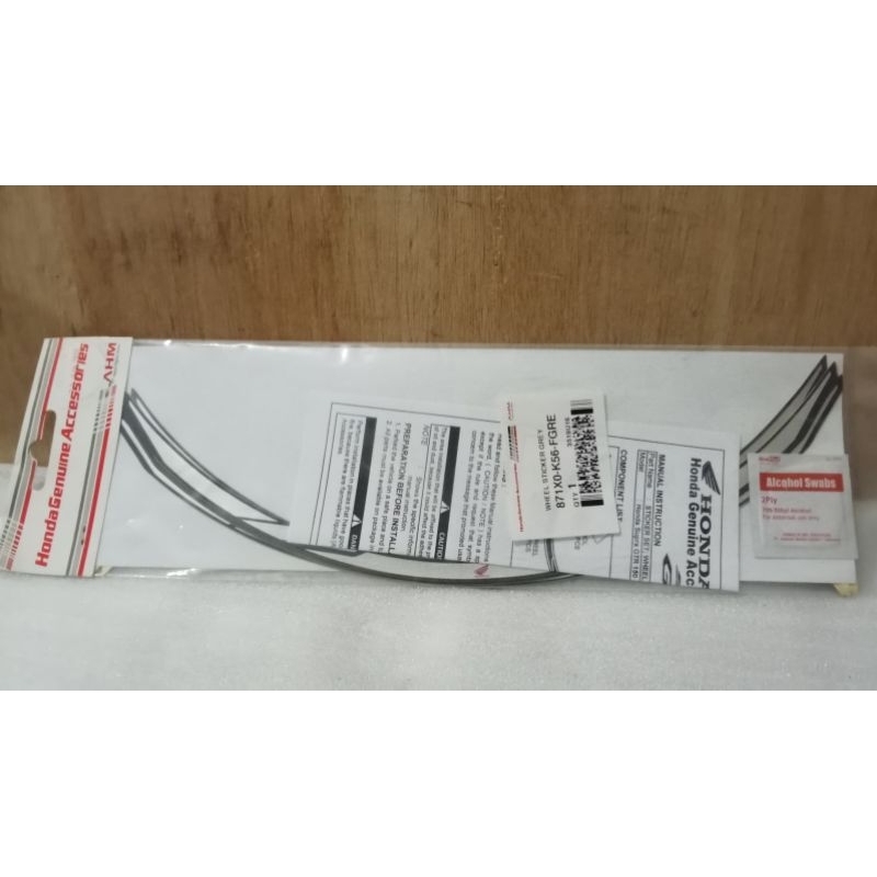 871X0-K56-FGRE Stiker Sticker Velg Wheel Rim Sticker Warna Grey Supra GTR 150 Ori AHM