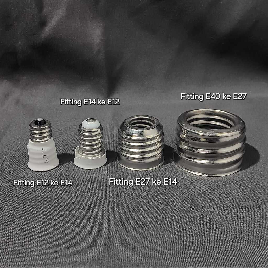 Converter Lampu Fitting E40 ke E27/E27 ke E14/E14 ke E12/E12 ke E14