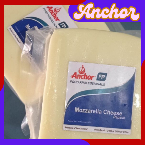 

Keju Mozarella Anchor 200 Gram Enak LUmer Halal Murah