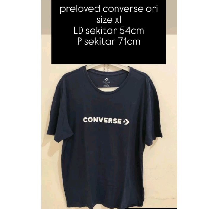 SIZE XL preloved kaos converse original - kaos converse second - kaos branded pria seken - kaos rema