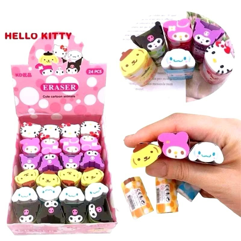 

HELLO_ALICE13 PENGHAPUS STIP KARET PENSIL MOTIF SANRIO MELODY KUROMI CHINAMOROLL HELLOKITTY POMPURINE / CUTE ERASER KAWAI