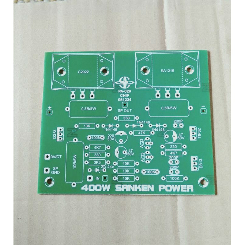 PCB POWER DRIVER SANKEN 400 W MONO SAFARI