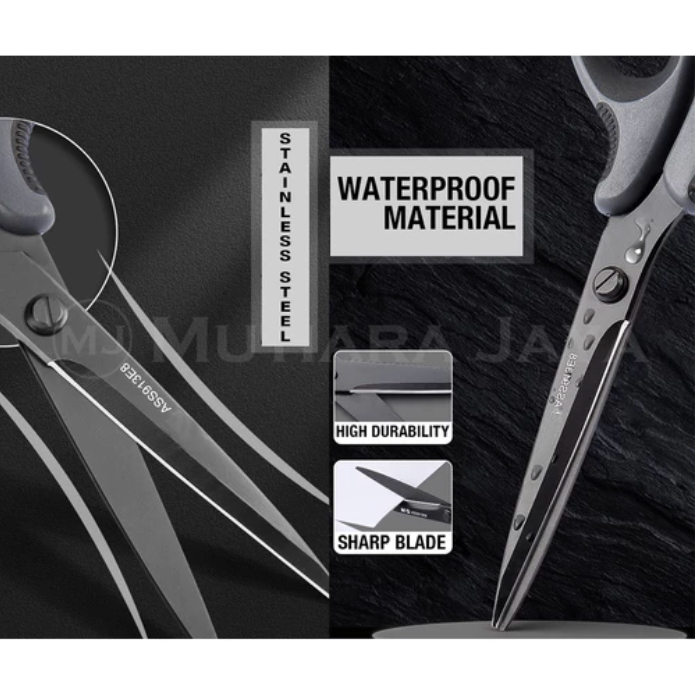 

Adn MG Gunting Kertas Stainless Steel Anti Karat Pemotong Serbaguna Scissor