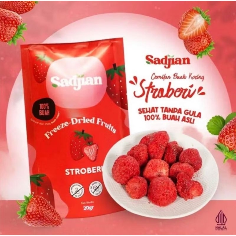 

Sadjian Keripik Buah Kering Freeze Dried Strawberry