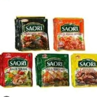 

Saori Sachet Tiram,Teriyaki,Asam Manis,Mentega