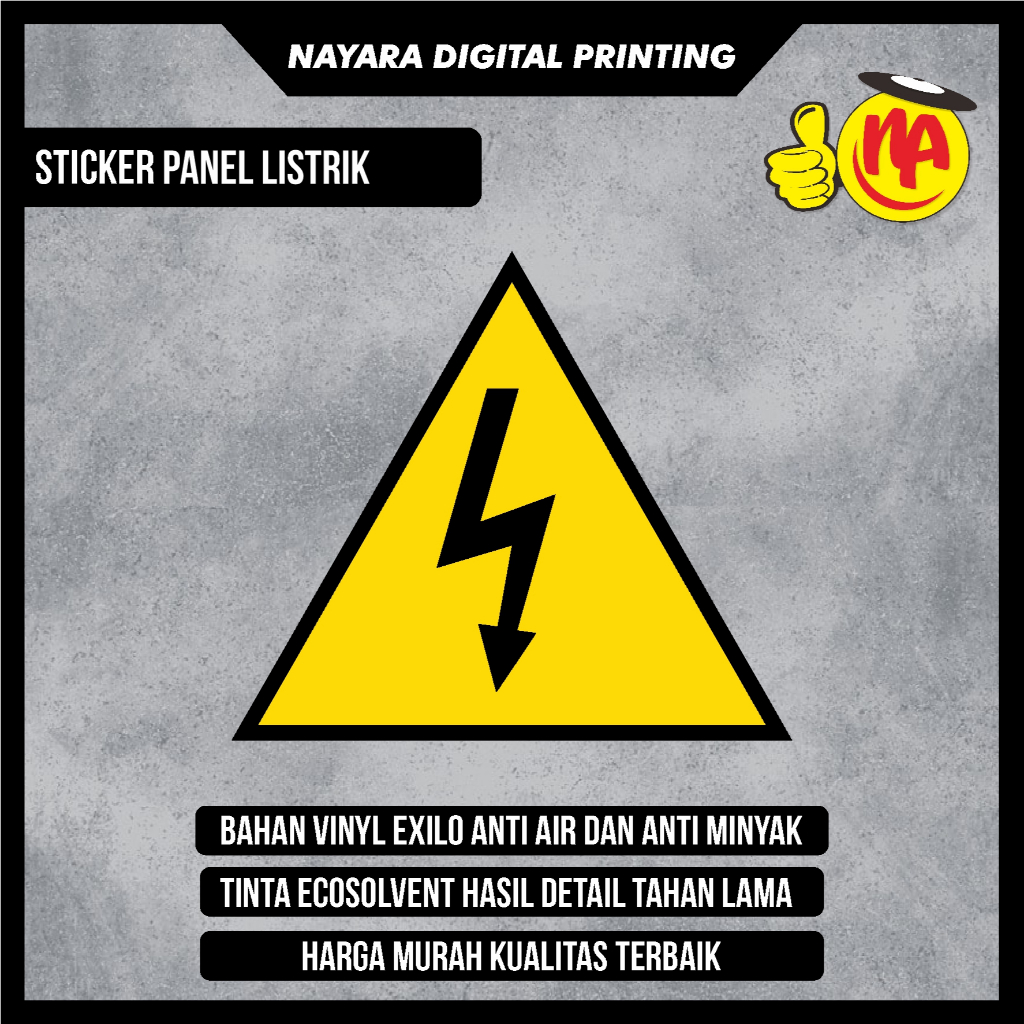 

Stiker Panel Listrik Segitiga / Sign Sticker Bahaya Panel Listrik / Stiker Danger Panel listrik